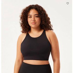 Girlfriend Collective Black Topanga Halter Bra
